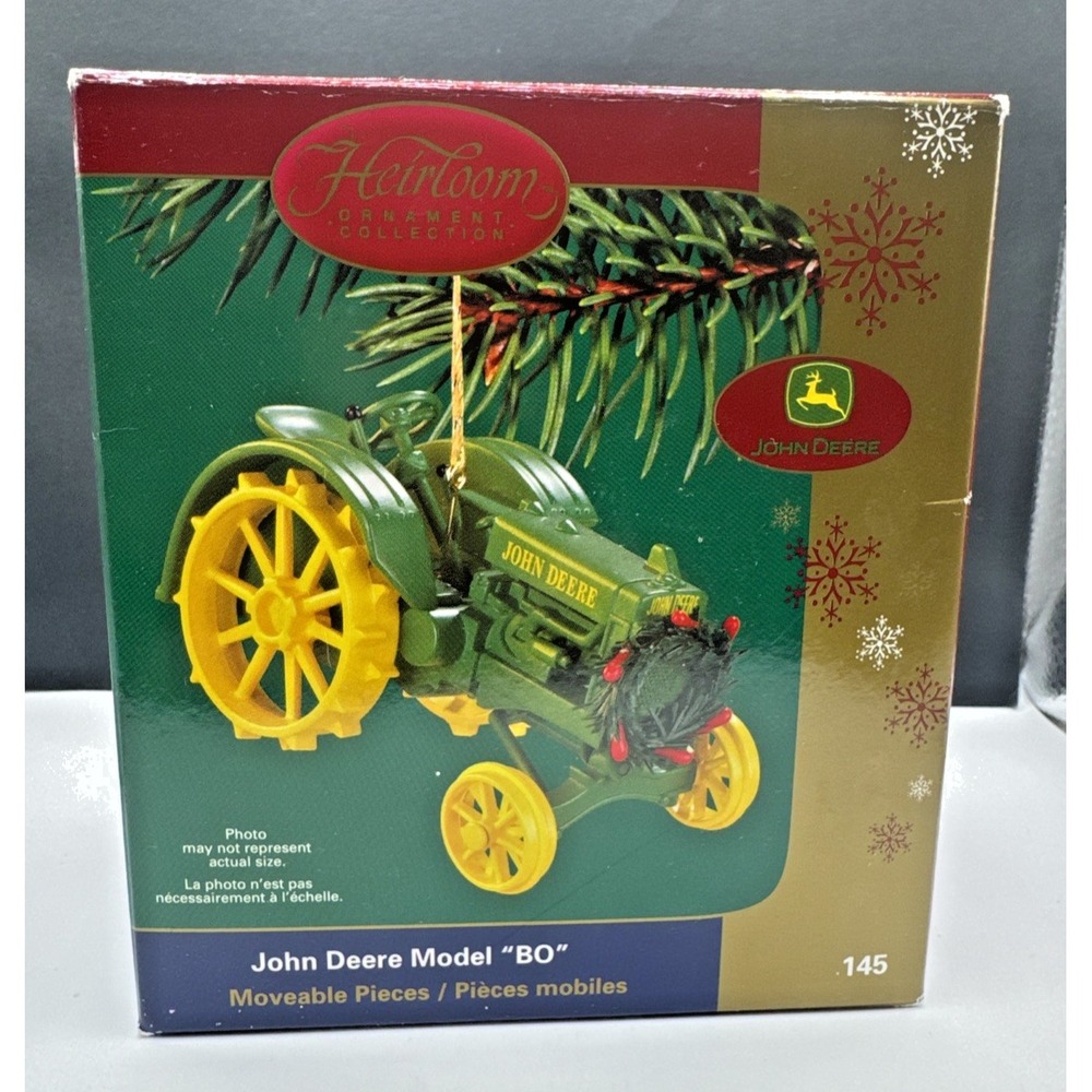Carlton Cards Heirloom‎ Ornament John Deere Model "BO" Tractor Farm Vintage